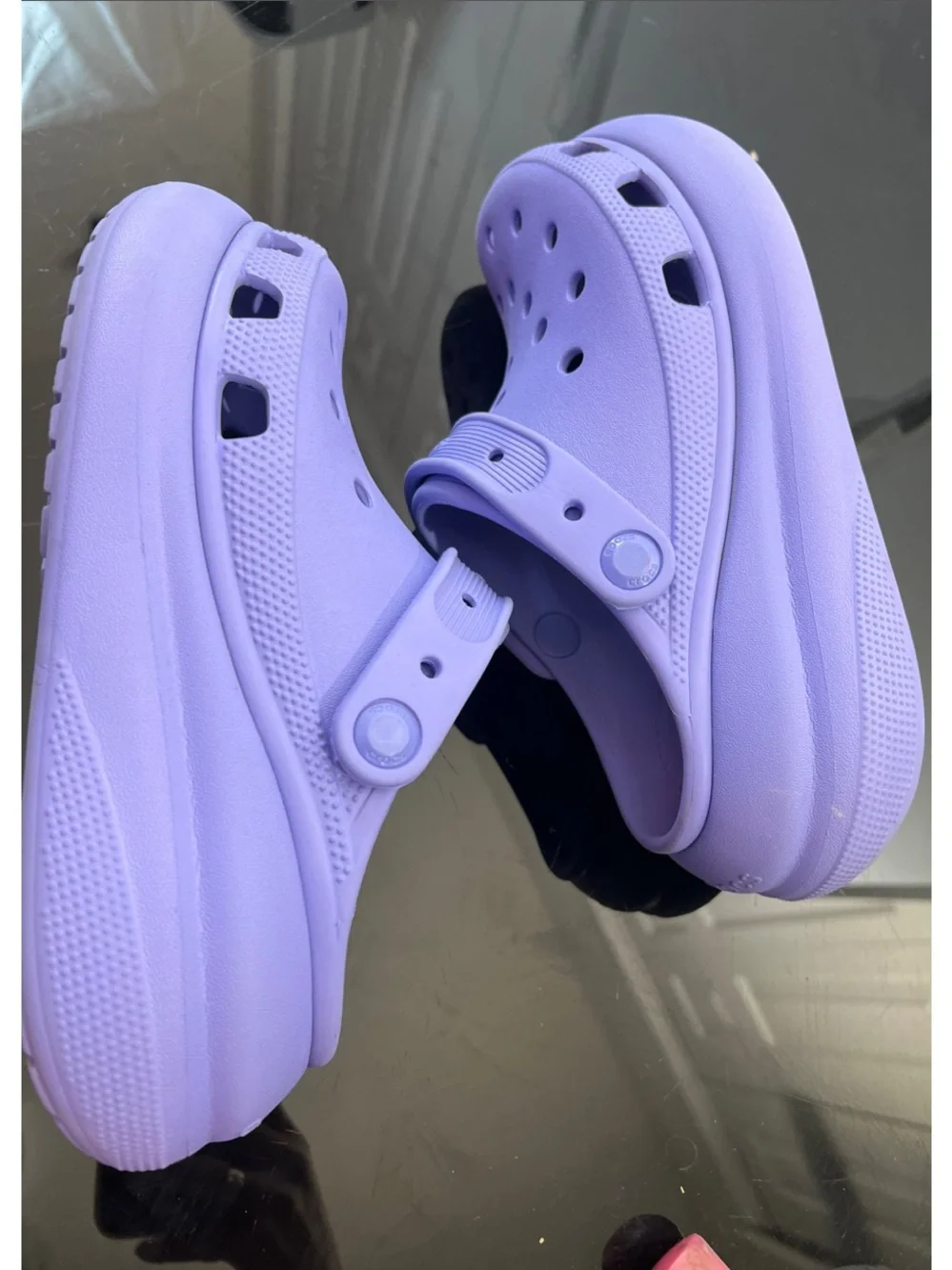 CROCS WOMEN Lavender Platform Clog Sandals